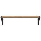 Estanterías de pared 2 pcs Roble artesanal 60 x 15 x 15,5 cm