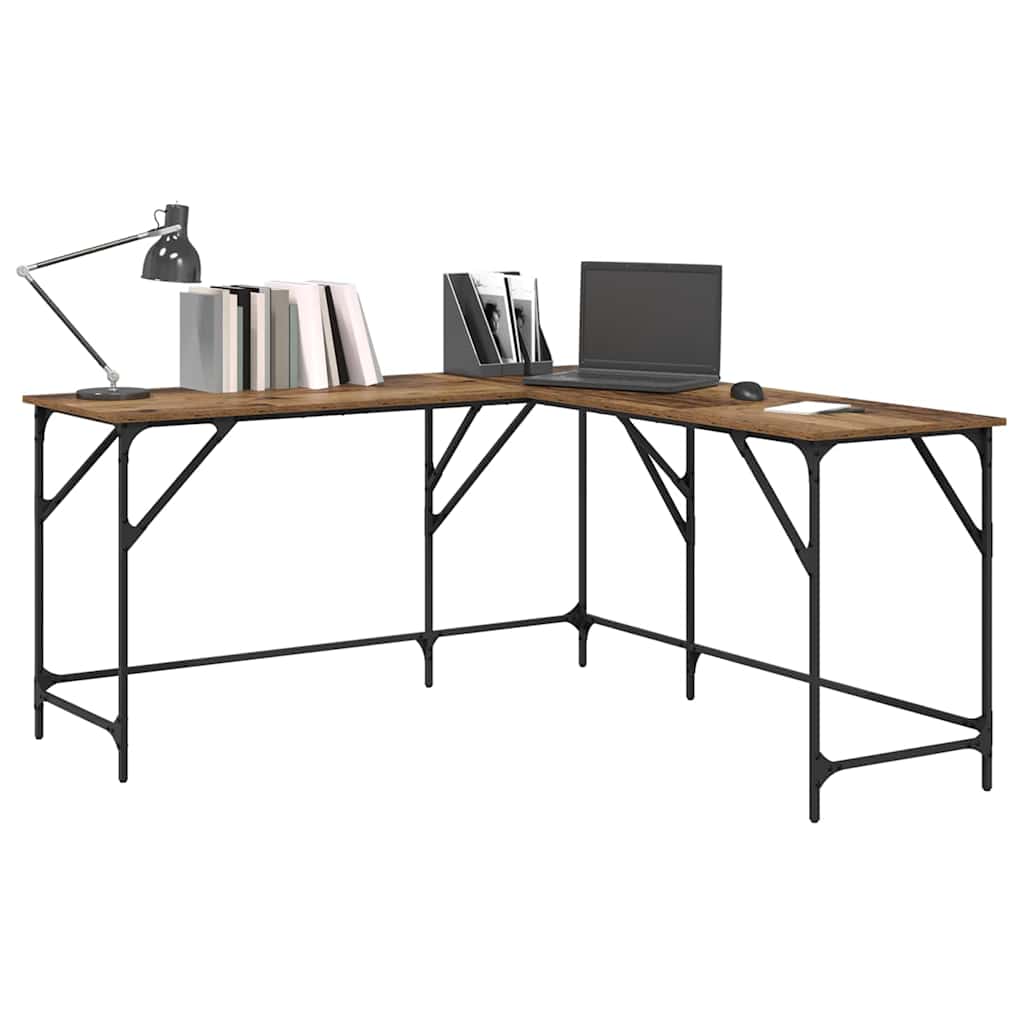 Escritorio Madera Vieja 149 x 149 x 75 cm Madera contrachapada