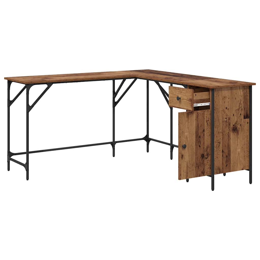 Escritorio Madera Vieja 141 x 141 x 75 cm Madera contrachapada