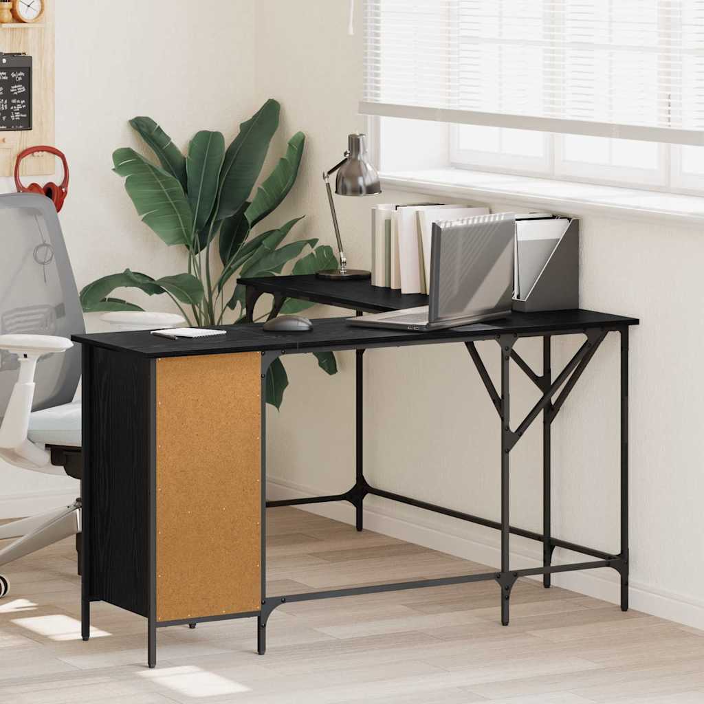 Old Wooden Desk 141 x 141 x 75 cm Plywood