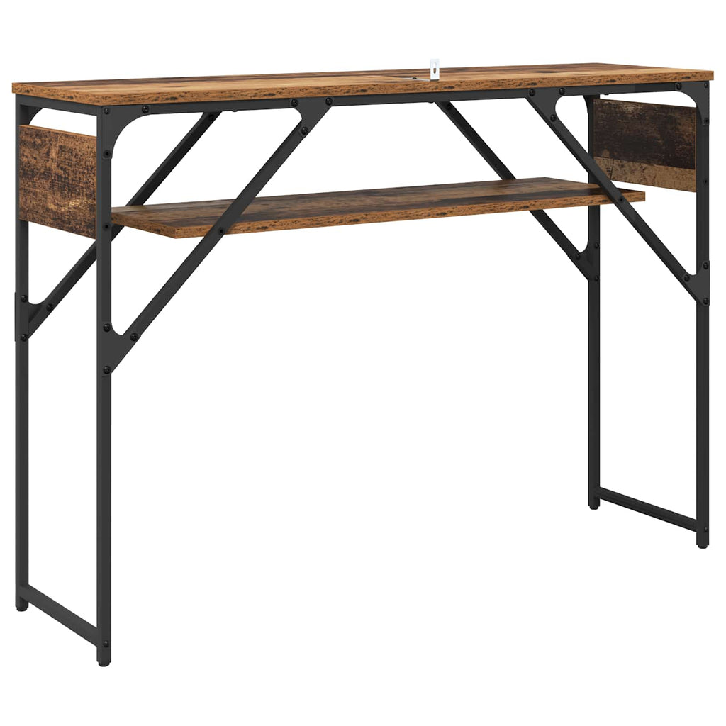 MesaConsola Madera envejecida 105x30x75cm Madera de ingeniería