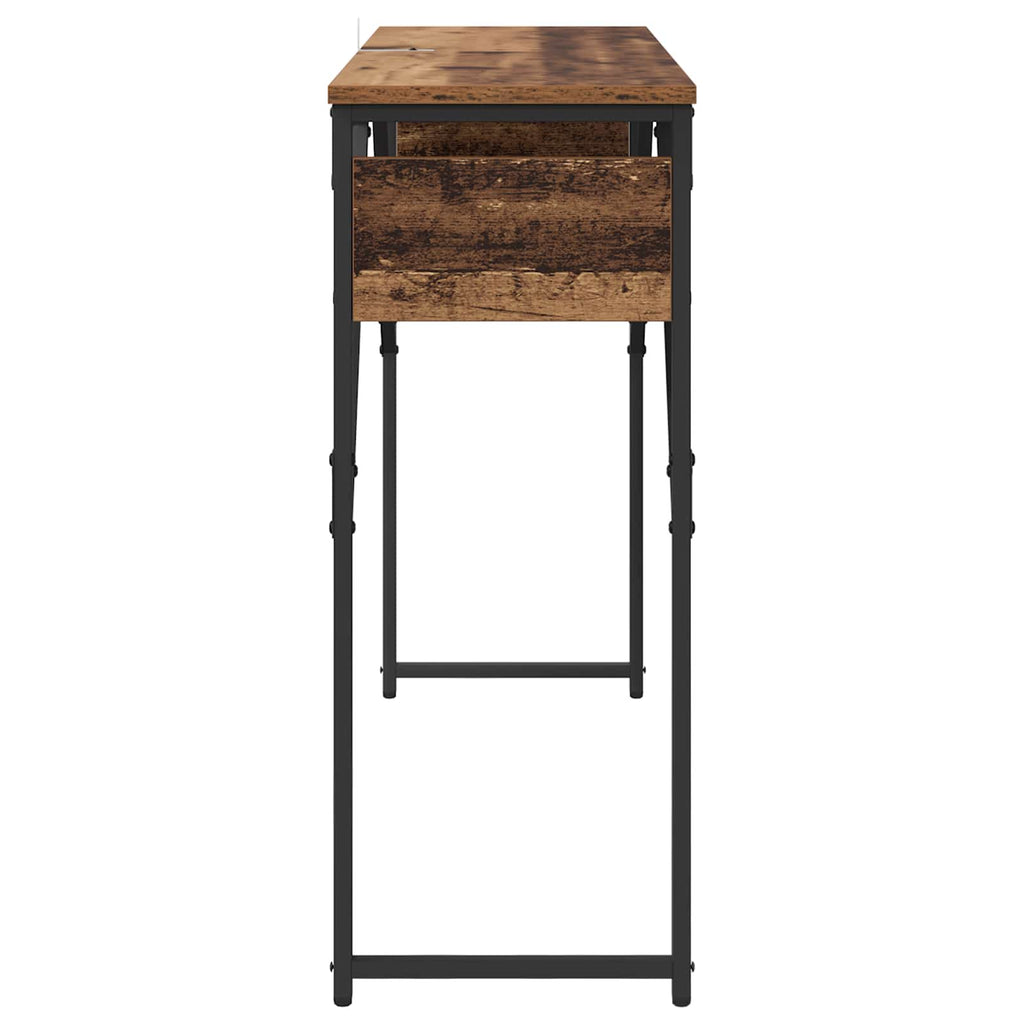 MesaConsola Madera envejecida 105x30x75cm Madera de ingeniería