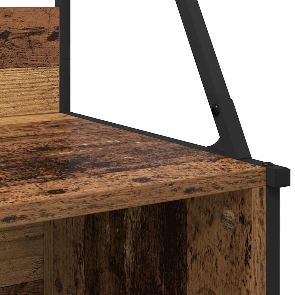 Perchero para ropa con estante Madera Vieja 100 x 41 x 184 cm