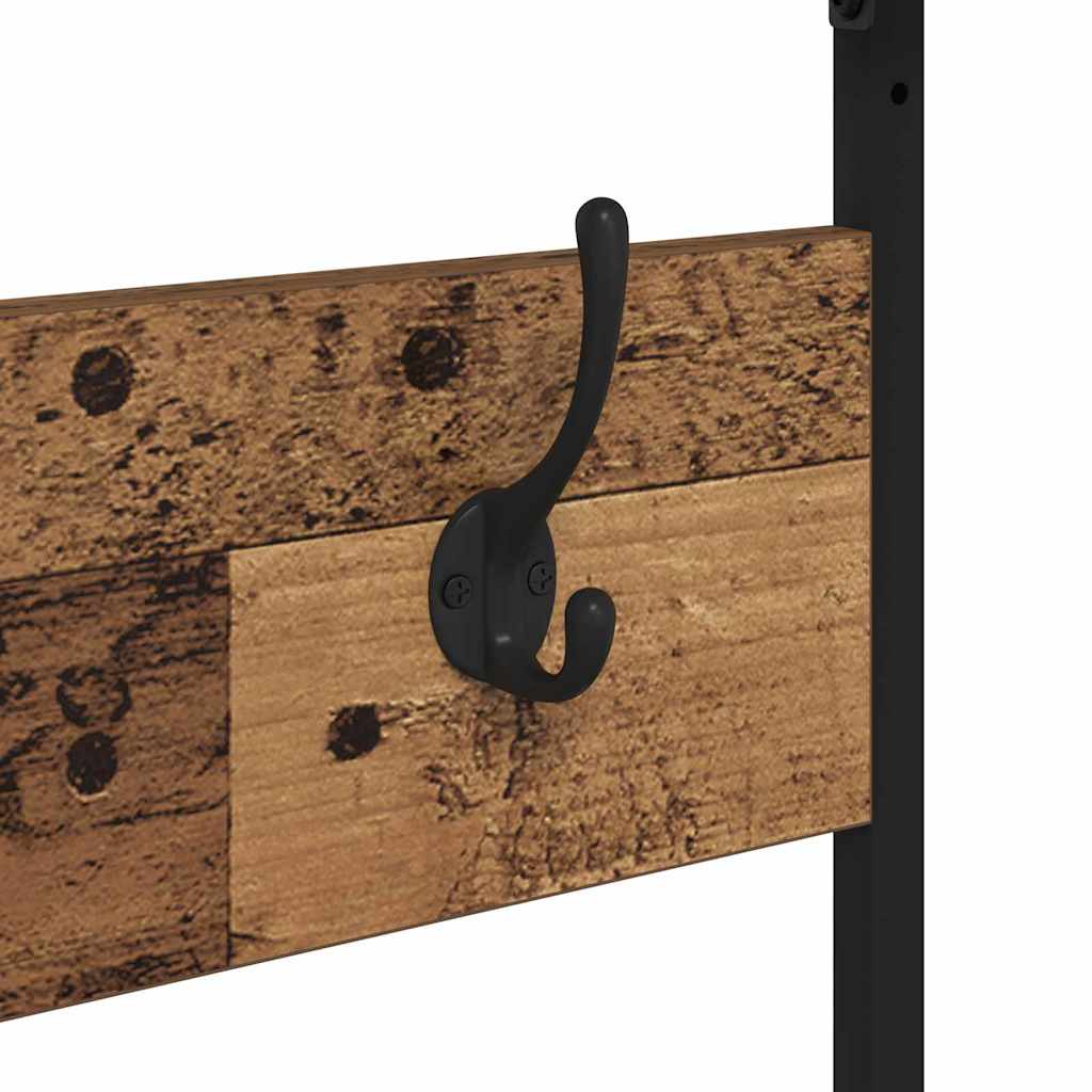 Perchero para ropa con estante Madera Vieja 100 x 41 x 184 cm