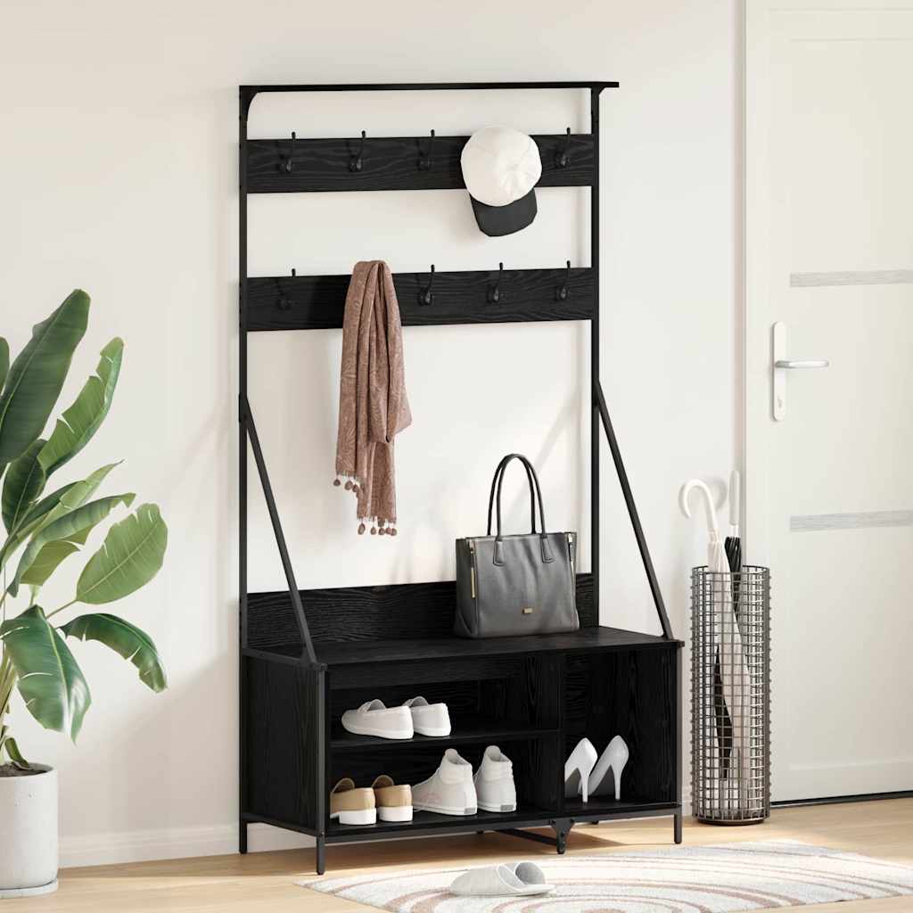 Garment Rack with Shelf Old Wood 100 x 41 x 184 cm