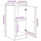 Vitrina Madera vieja 35 x 37 x 76 cm Madera contrachapada
