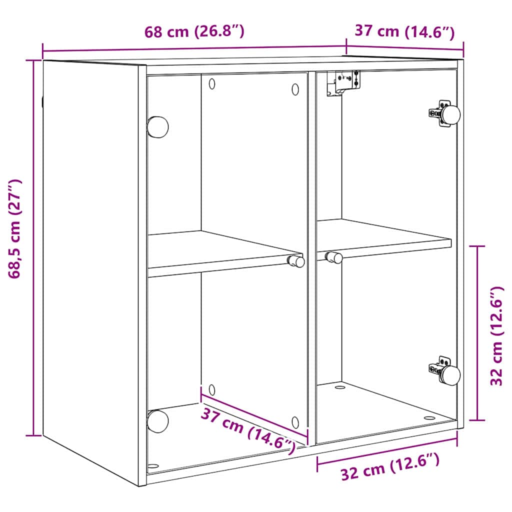 Mueble de pared Madera Vieja 68 x 37 x 68,5 cm