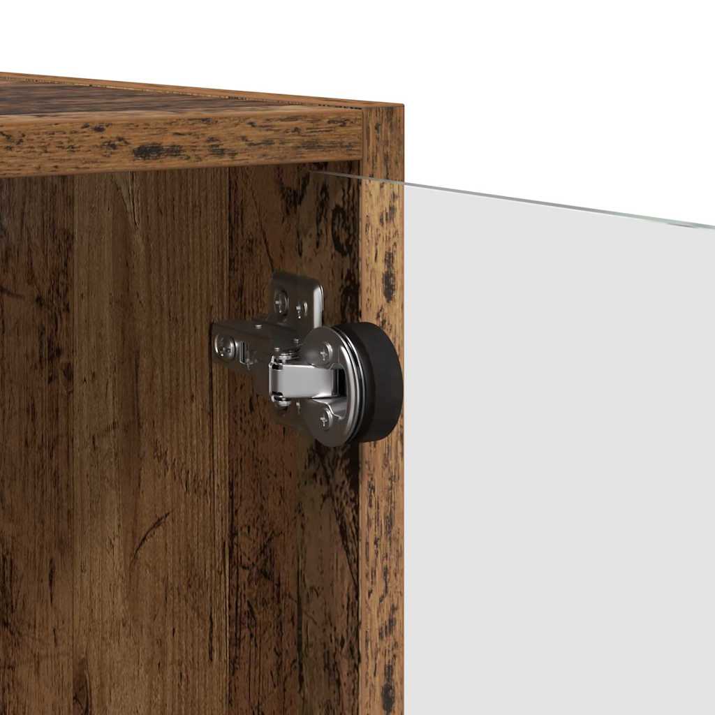 Armarios de pared 2 pcs Madera Vieja 68 x 37 x 35 cm