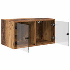 Armarios de pared 2 pcs Madera Vieja 68 x 37 x 35 cm