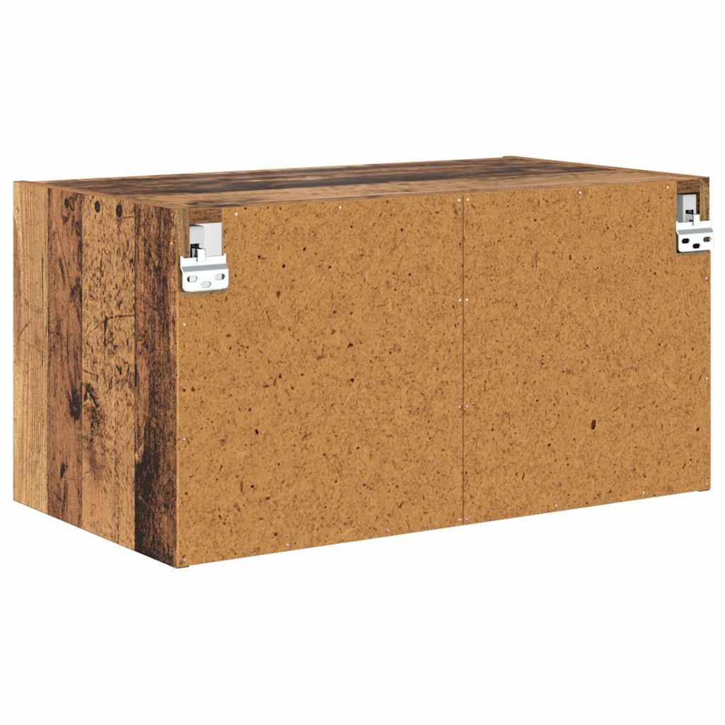 Armarios de pared 2 pcs Madera Vieja 68 x 37 x 35 cm