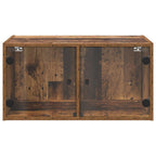 Armarios de pared 2 pcs Madera Vieja 68 x 37 x 35 cm
