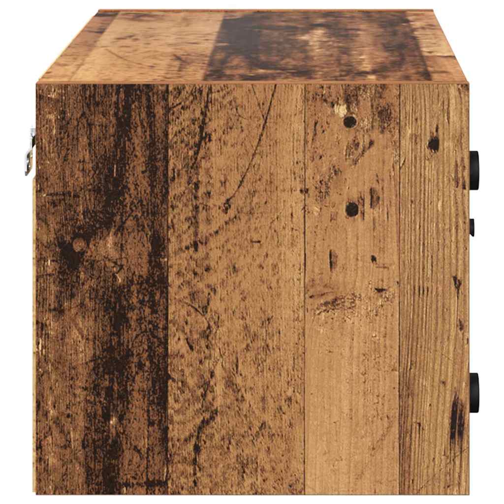 Armarios de pared 2 pcs Madera Vieja 68 x 37 x 35 cm