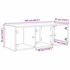 Mueble de pared Madera Vieja 102 x 37 x 35 cm