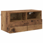 Gabinetes de pared para TV 2 pcs Madera Vieja 60 x 30 x 30 cm