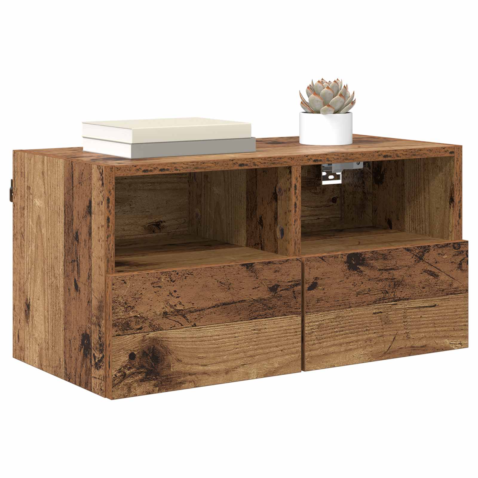 Gabinetes de pared para TV 2 pcs Madera Vieja 60 x 30 x 30 cm