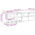 Gabinetes de pared para TV 2 pcs Madera Vieja 60 x 30 x 30 cm