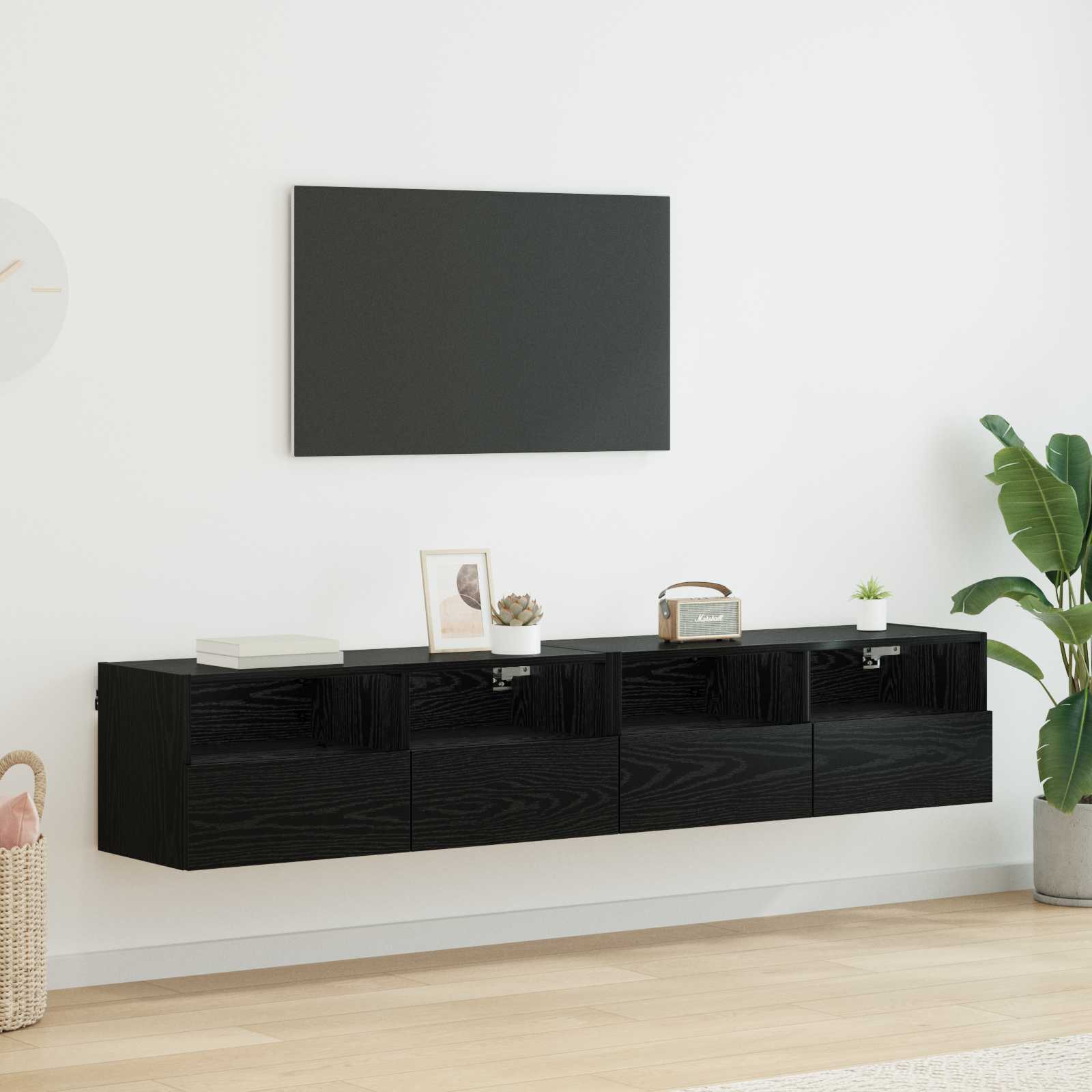 Gabinetes de pared para TV 2 pcs Madera Vieja 60 x 30 x 30 cm