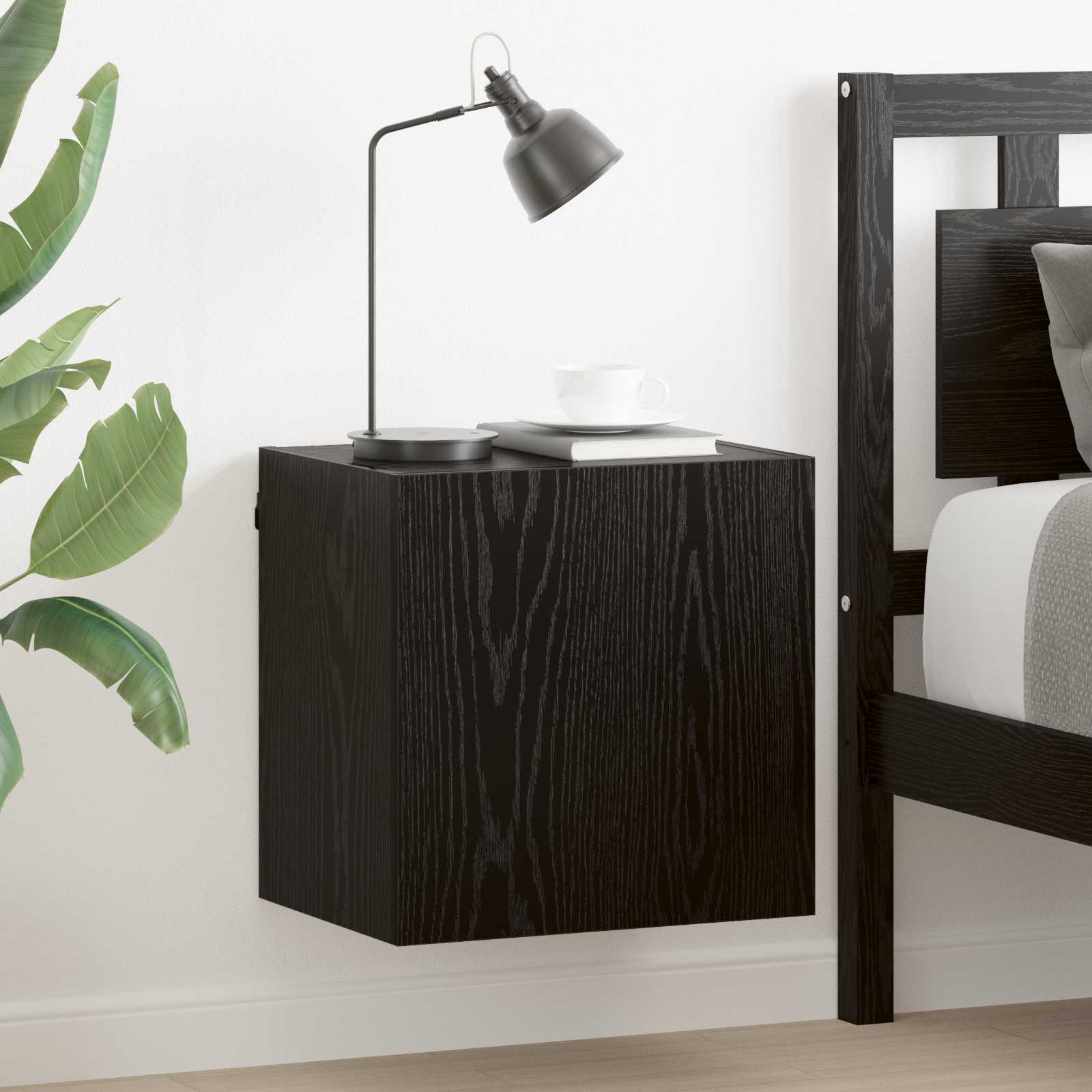 Conjunto de mueble de TV 2 pcs 37 x 35 x 37,5 cm Negro