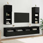Conjunto de mueble de TV 2 pcs Roble Negro 30,5 x 30 x 102 cm