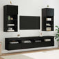 Conjunto de mueble de TV 2 pcs Roble Negro 30,5 x 30 x 102 cm