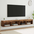 Conjunto de mueble de TV 2 pcs Madera vieja 100 x 30 x 30 cm