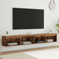 Conjunto de mueble de TV 2 pcs Madera vieja 100 x 30 x 30 cm