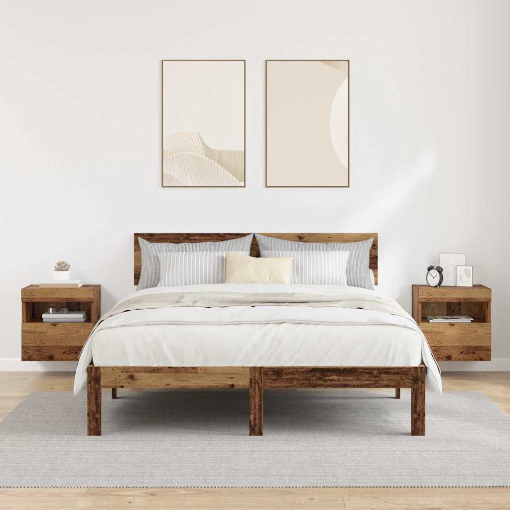 Gabinetes de pared para TV 2 pcs Madera Vieja 40 x 30 x 40 cm