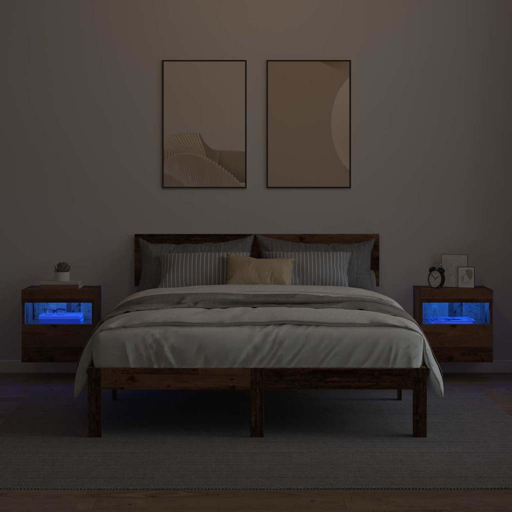 Gabinetes de pared para TV 2 pcs Madera Vieja 40 x 30 x 40 cm