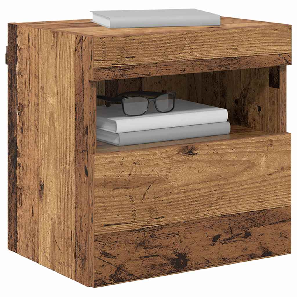 Gabinetes de pared para TV 2 pcs Madera Vieja 40 x 30 x 40 cm