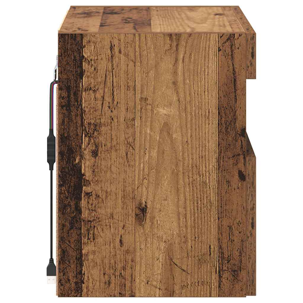 Gabinetes de pared para TV 2 pcs Madera Vieja 40 x 30 x 40 cm