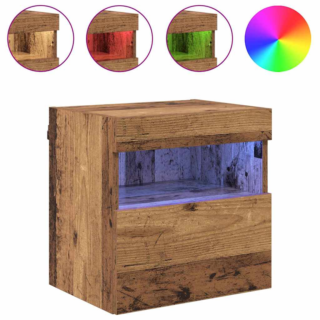 Gabinetes de pared para TV 2 pcs Madera Vieja 40 x 30 x 40 cm