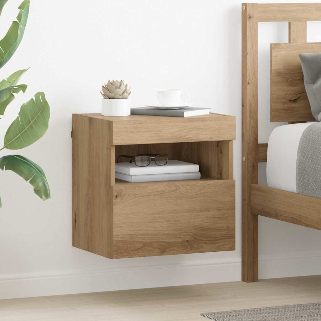 Mueble de TV Montado en la Pared 2 pcs Madera envejecida