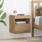 Mueble de TV Montado en la Pared 2 pcs Madera envejecida