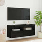 Mueble de TV Montado en la Pared 2 pcs Madera envejecida