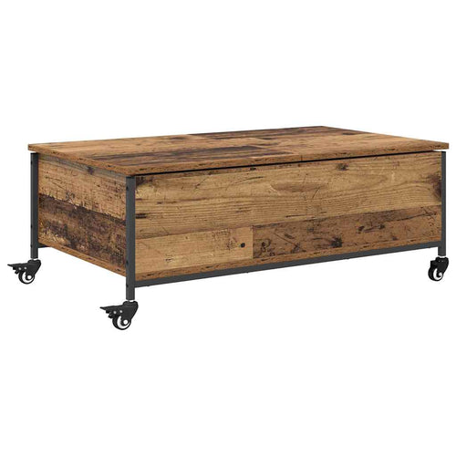 Mesa de Café Madera envejecida 91 x 55 x 32 cm