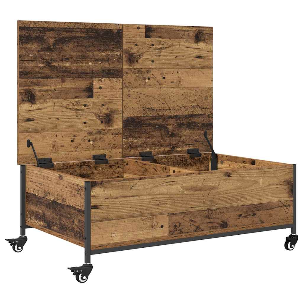 Mesa de Café Madera envejecida 91 x 55 x 32 cm