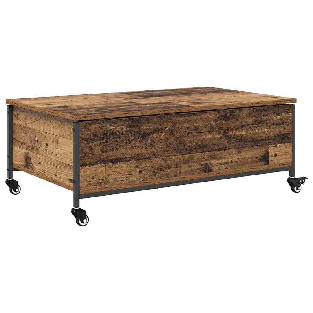 Mesa de Café Madera envejecida 91 x 55 x 32 cm