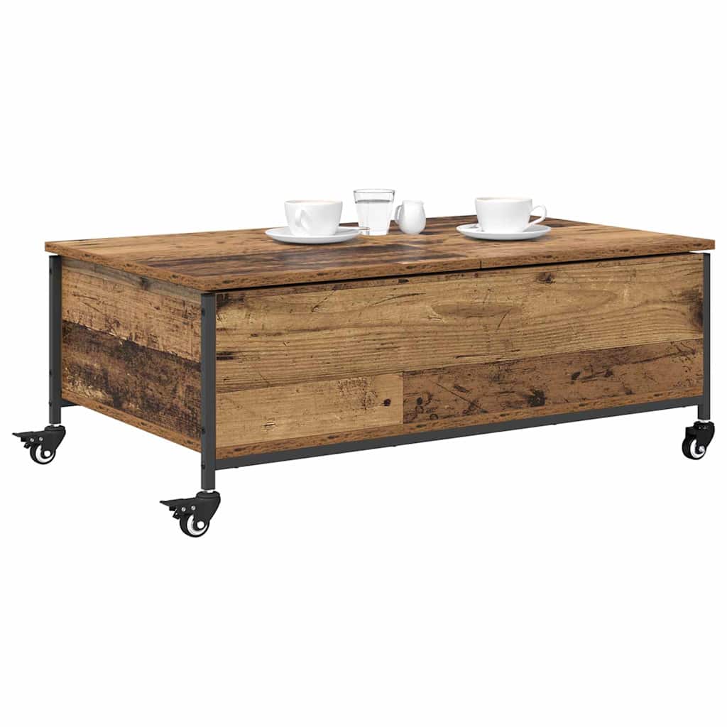 Mesa de Café Madera envejecida 91 x 55 x 32 cm