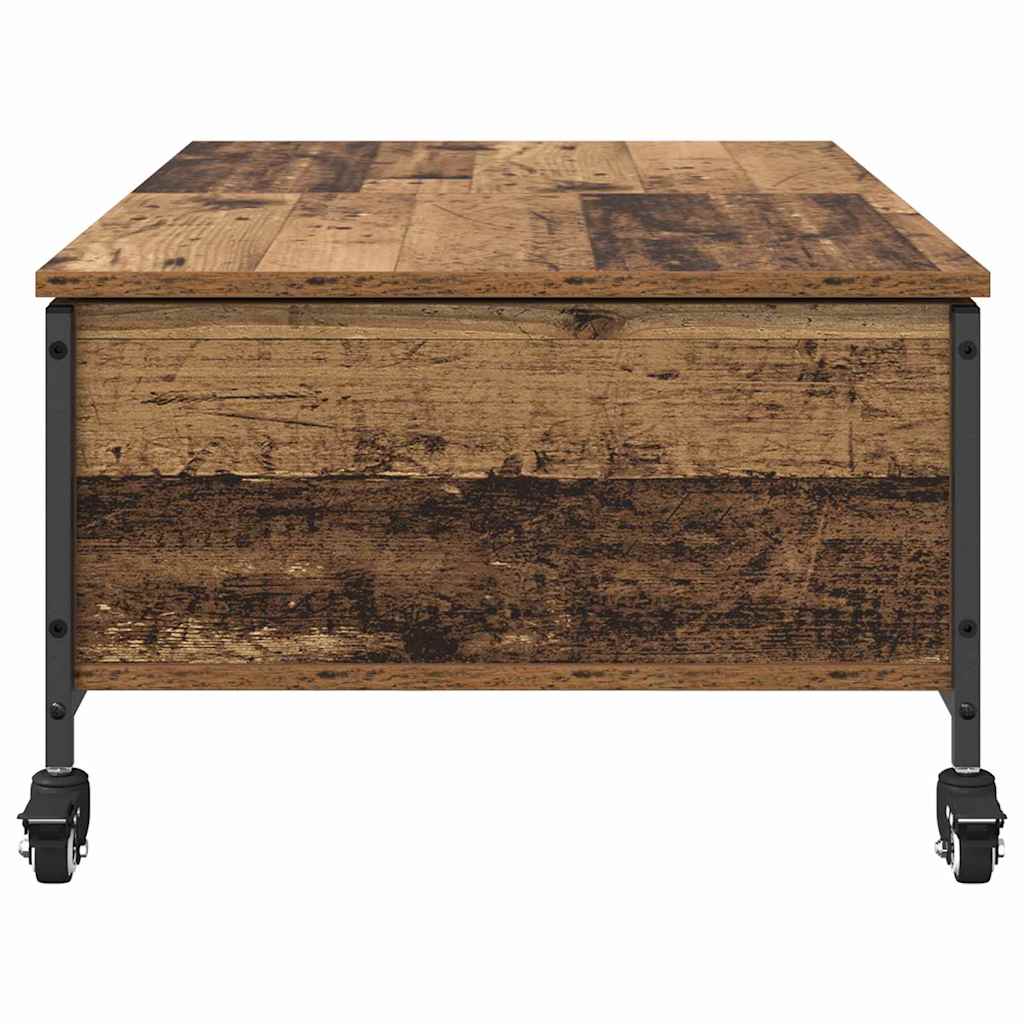 Mesa de Café Madera envejecida 91 x 55 x 32 cm