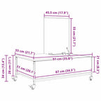 Mesa de Café Madera envejecida 91 x 55 x 32 cm