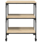 Carro de Cocina Roble Sonoma 60 x 41 x 76 cm