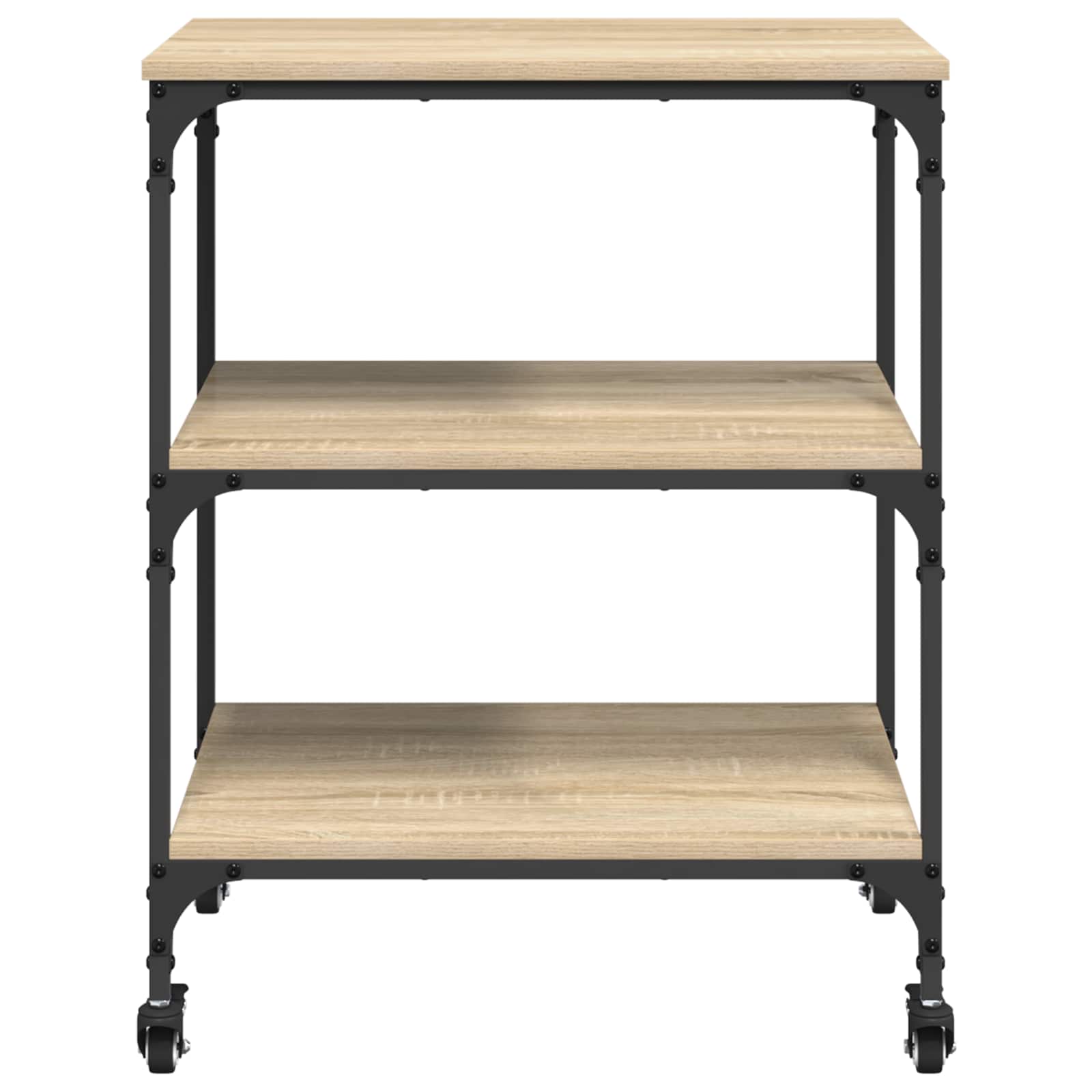 Carro de Cocina Roble Sonoma 60 x 41 x 76 cm