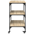 Carro de Cocina Roble Sonoma 60 x 41 x 76 cm