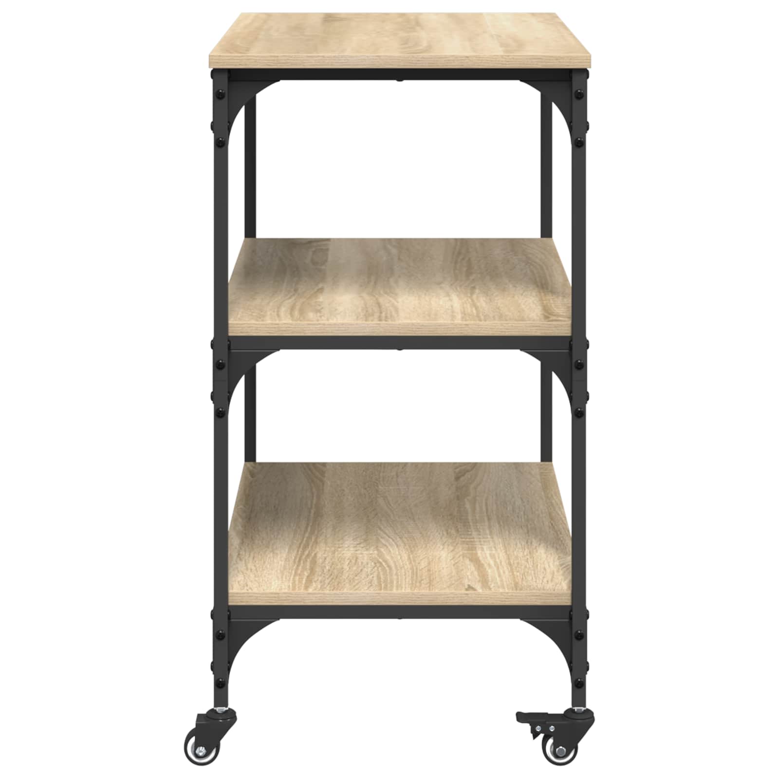 Carro de Cocina Roble Sonoma 60 x 41 x 76 cm