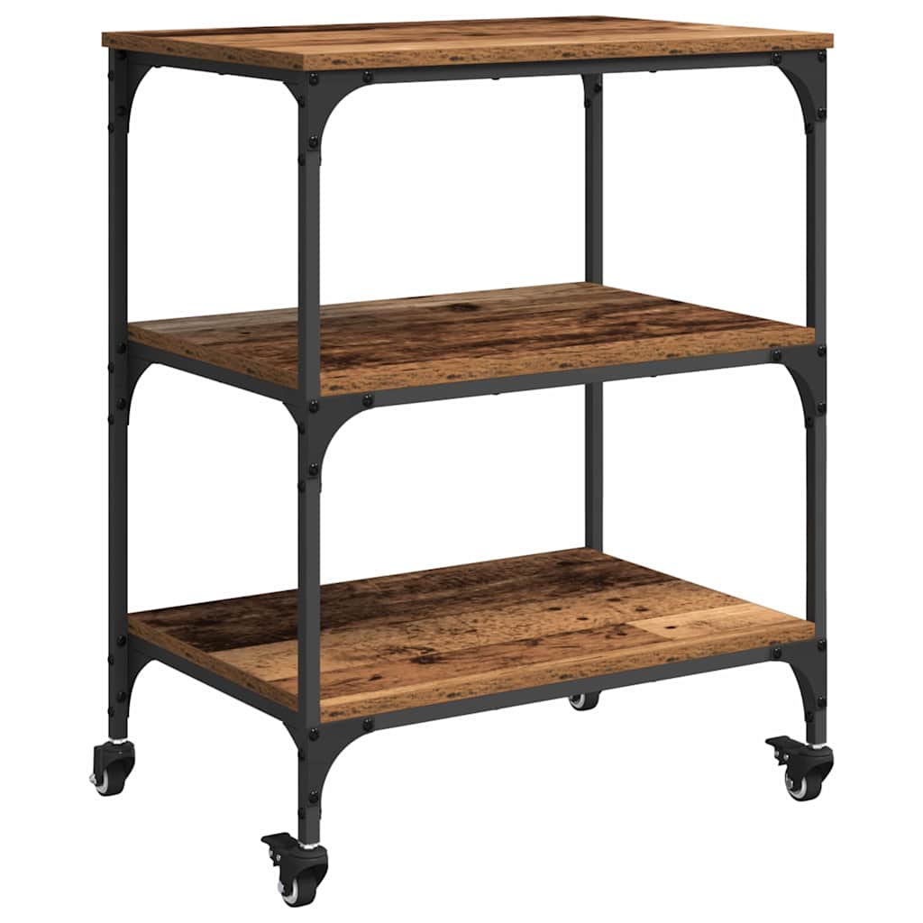 Carro de Cocina Madera Vieja 60 x 41 x 76 cm