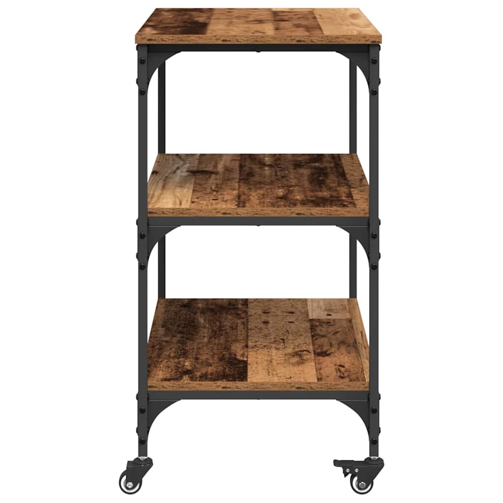 Carro de Cocina Madera Vieja 60 x 41 x 76 cm