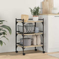 Carro de Cocina Roble Sonoma 50 x 35 x 75,5 cm
