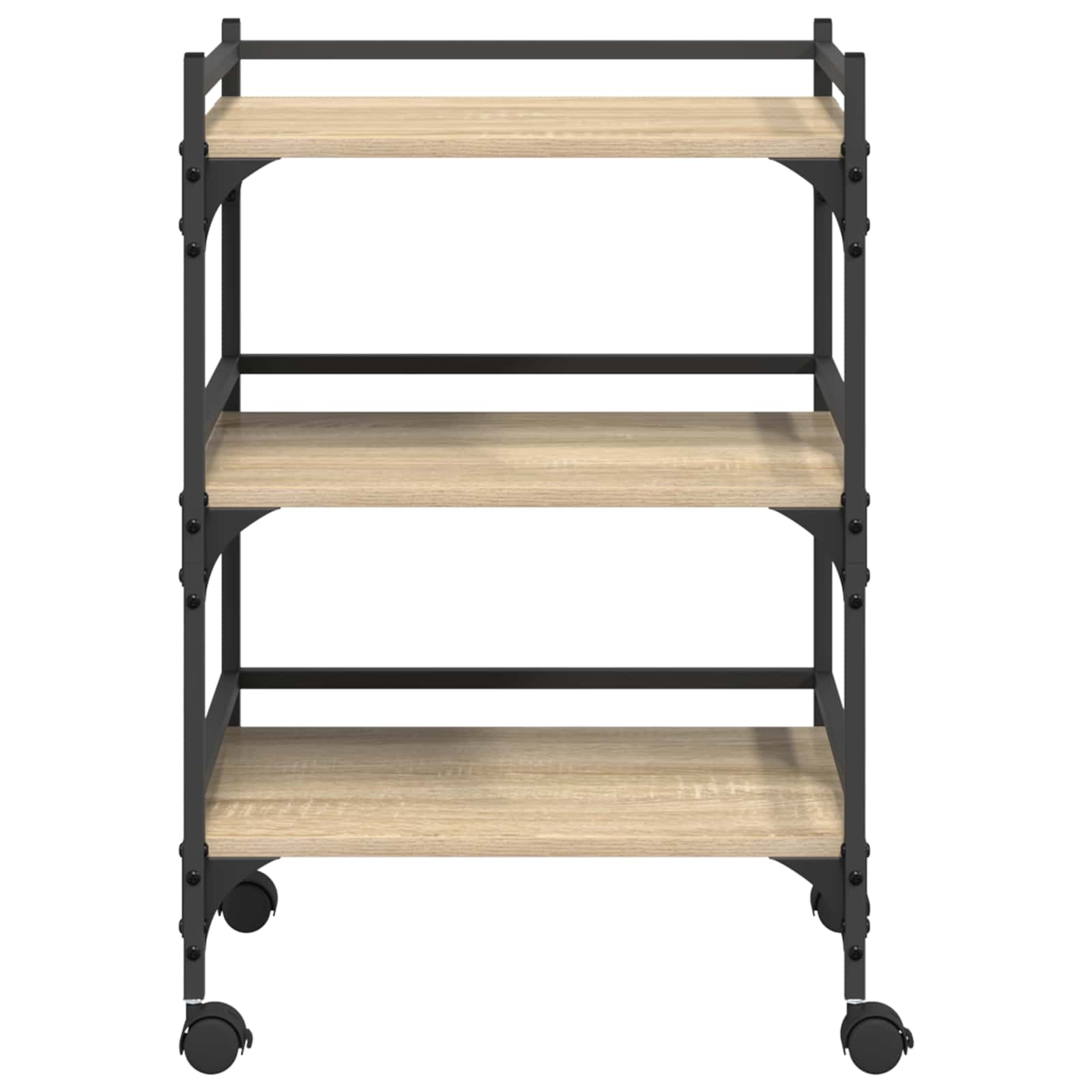 Carro de Cocina Roble Sonoma 50 x 35 x 75,5 cm