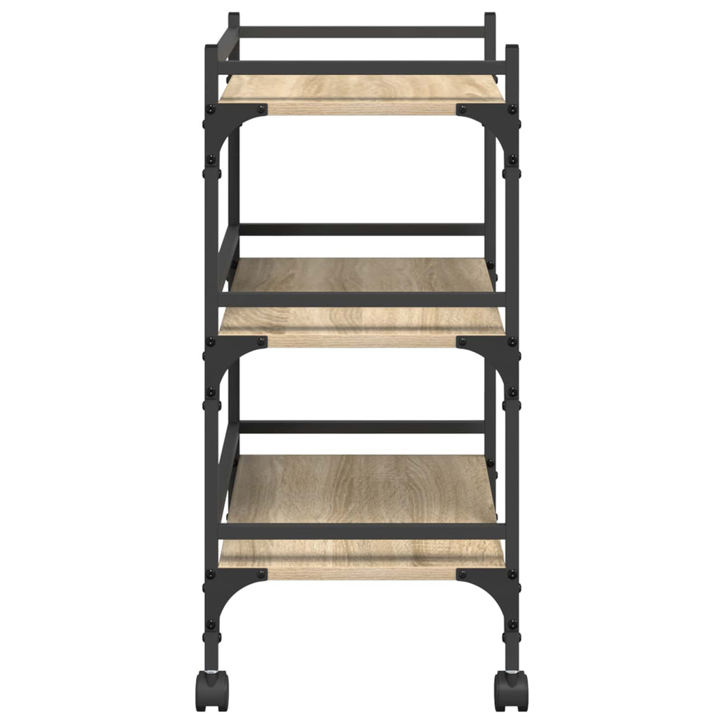 Carro de Cocina Roble Sonoma 50 x 35 x 75,5 cm