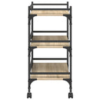 Carro de Cocina Roble Sonoma 50 x 35 x 75,5 cm